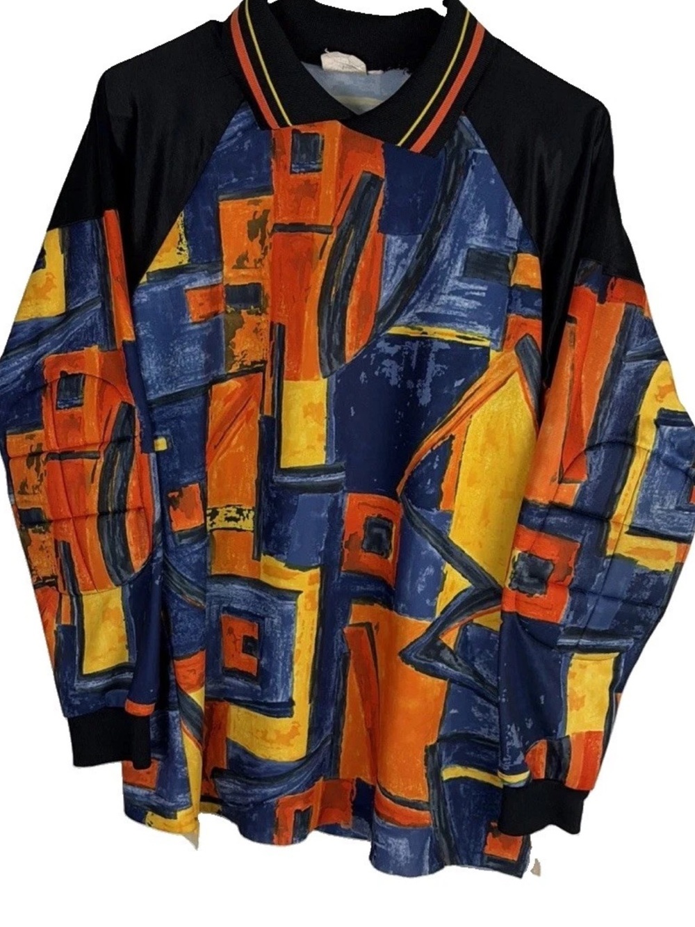 Vintage High 5 Sportswear Abstract Soccer Goalkeeper Jersey Youth large Made USA
